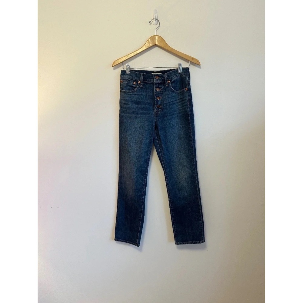 Madewell‎ The Perfect Vintage Crop Button Fly High Rise Jeans | Size 26
